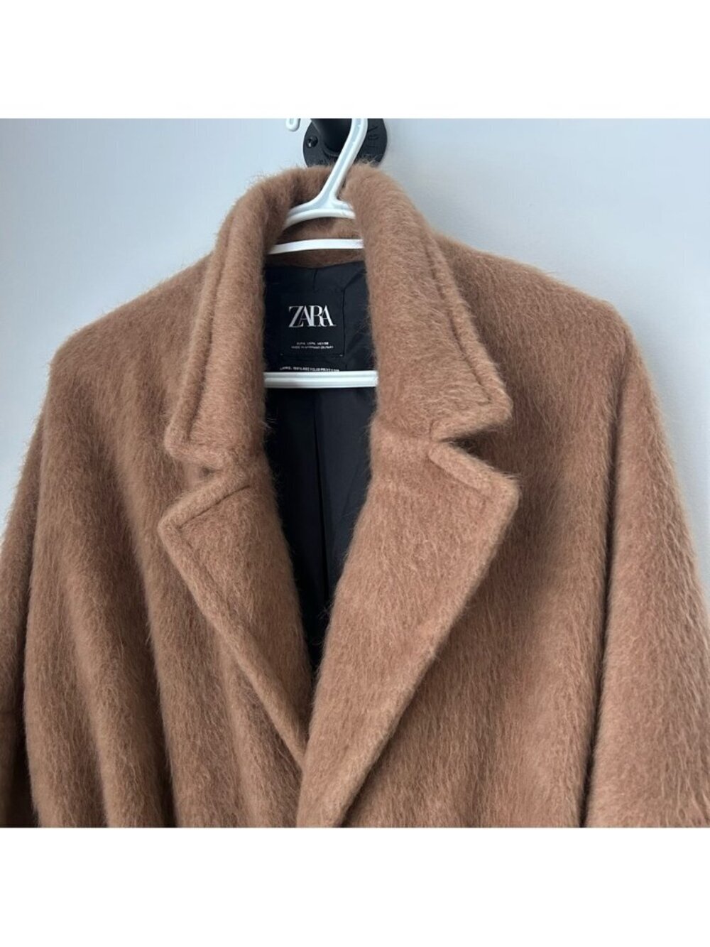 Zara Fuzzy Belted Robe Coat - Picture 6 of 10